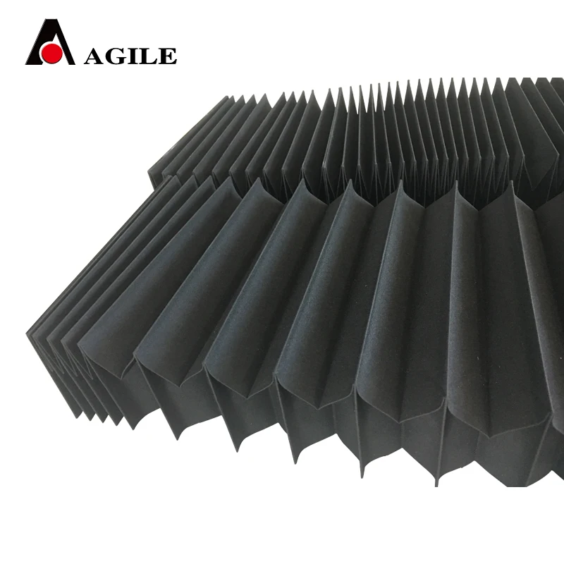 cnc nylon leather horizontal vertical flexible dust bellow cover