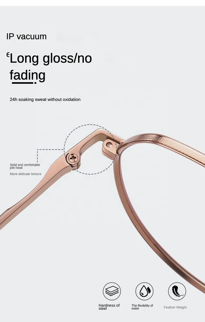 2023 Newest Design Hot Selling Anti-blue Light Glasses Optical Glasses Classical Titanium Metal Frame For Men Women Light Weight