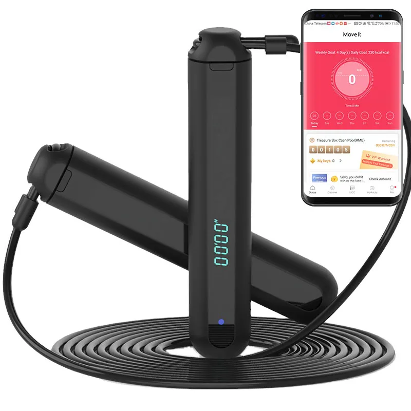 APP Tracking smart Digital skipping rope from China factory