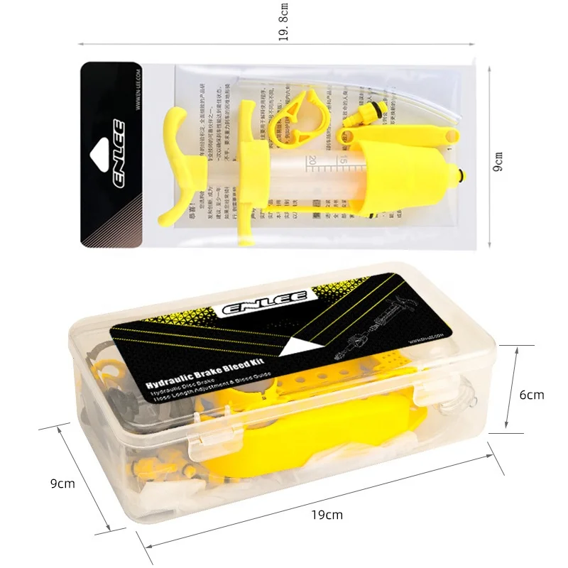 Enlee Mountain Bike Oil Disc Brake Oiling Tool Hydraulic Brake Bleed Tool Kit for Shimano Margura