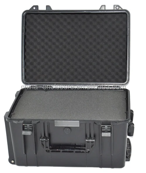 China manufacturer waterproof hard ABS plastic carry case/tool box trolley case with EVA foam
