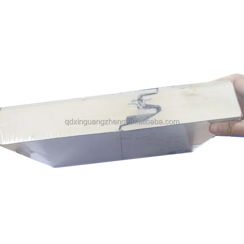 Warm  composite Glass wool sandwich panels for office school  hotel steel structure residential buildings insulated panels