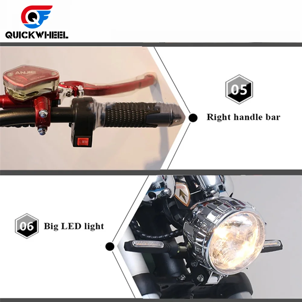 Holland warehouse 2020 2000w big wheel electric scooter city coco for adults off road