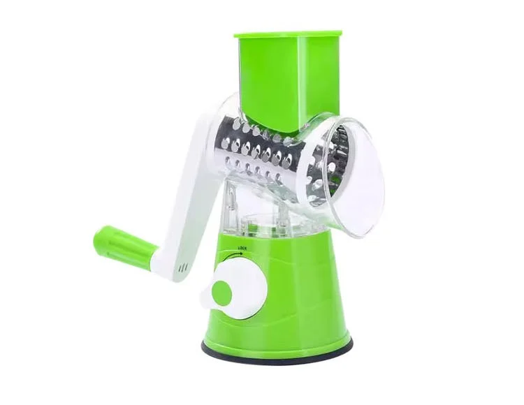 Multi Function Stainless Steel Manual, Vegetable Chopper Multi Function Rotary Cheese Grater
