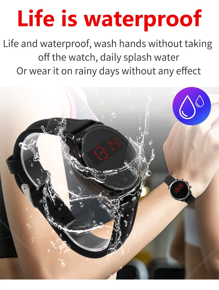 
Touch Screen Motion Sensor Photo Recording Voice Recorder Night Vision Dvr Watch Bracelet Camera 