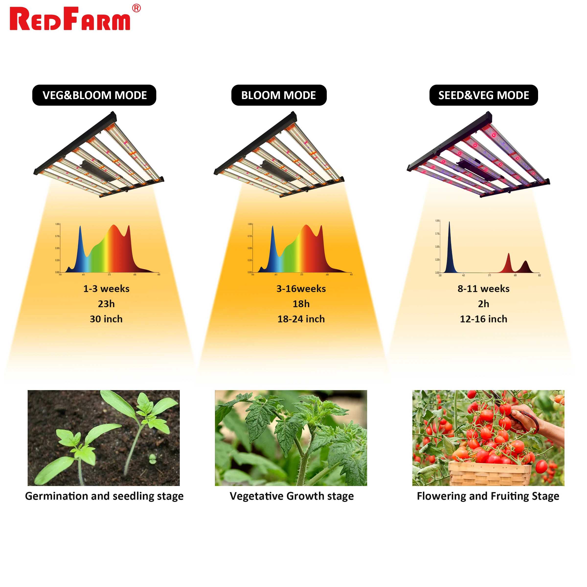 Redfarm light free shipping led grow light indoor led grow for indoor plants 480 watt lm301h evo bar led grow light