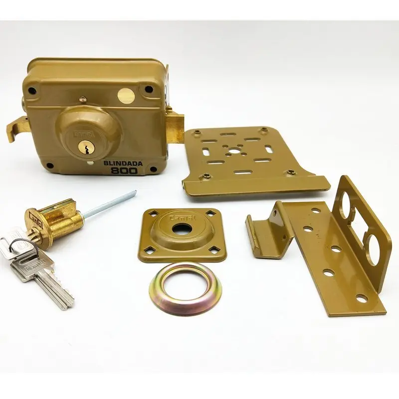 China Manufacturer 8301 safety Door Cantol Brass Key Security Gate Cylinder Safe door Rim Lock