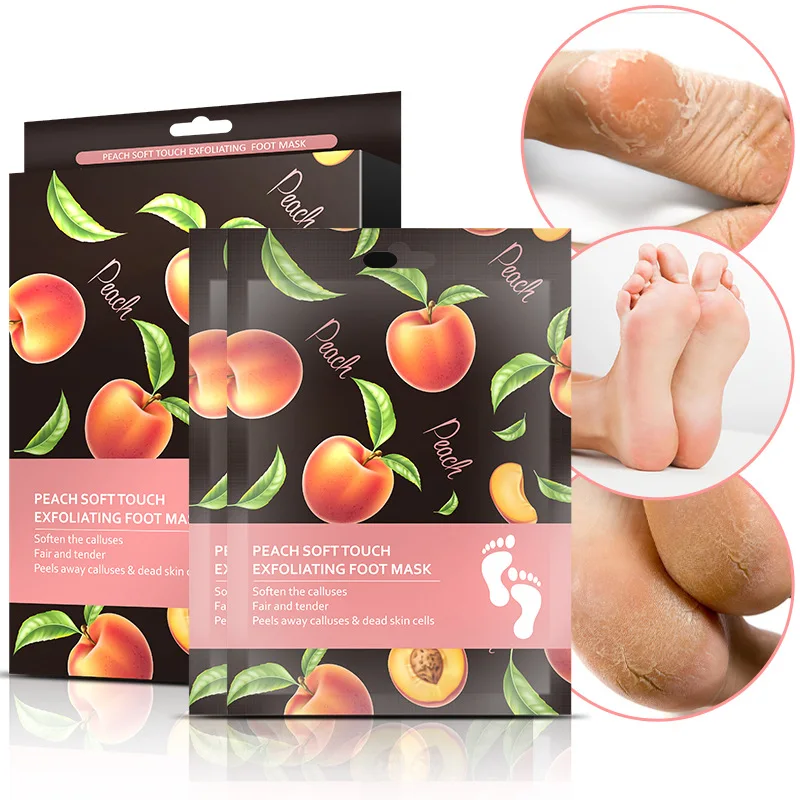 Private Label Lavender Exfoliation Peeling Foot Mask For Foot Skin Care Remove Dead Skin Feet Mask Foot Peel Mask Socks