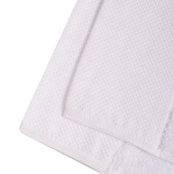 Wholesale Luxury Hotel 100% Cotton white Embroidery Dobby Border Terry Towel bath towel face towel
