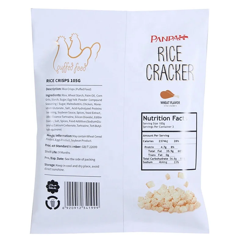 Panpan thin cereals rice cracker snacks