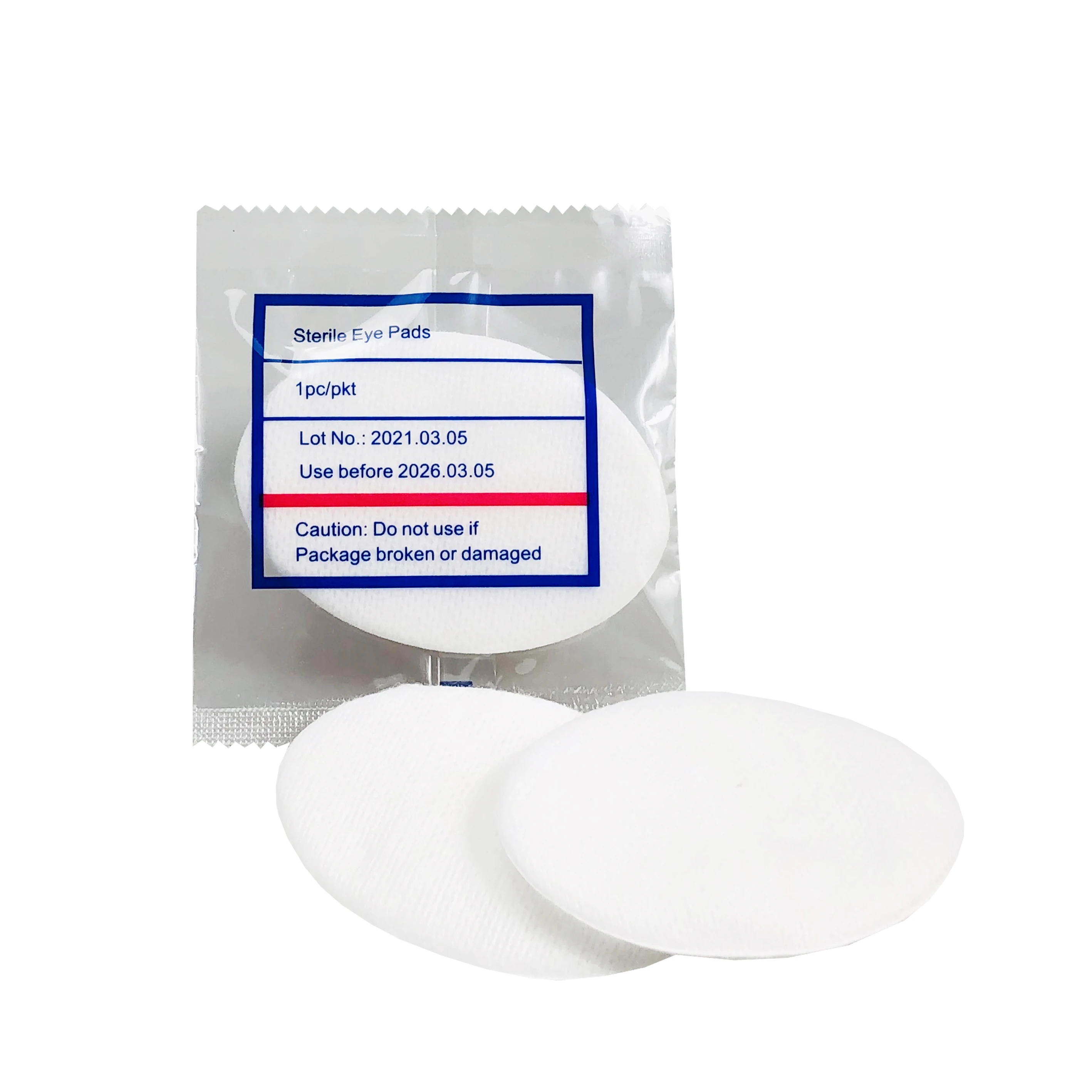 Хирургические подушечки для глаз нетканые хлопковые бандажные круглые