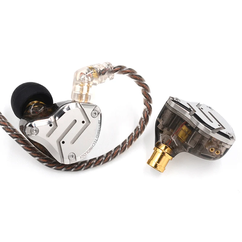  KZ ZS10 Pro 4BA + 1DD гибридные наушники-вкладыши 12 драйверов Hi-Fi гарнитура DJ монитор