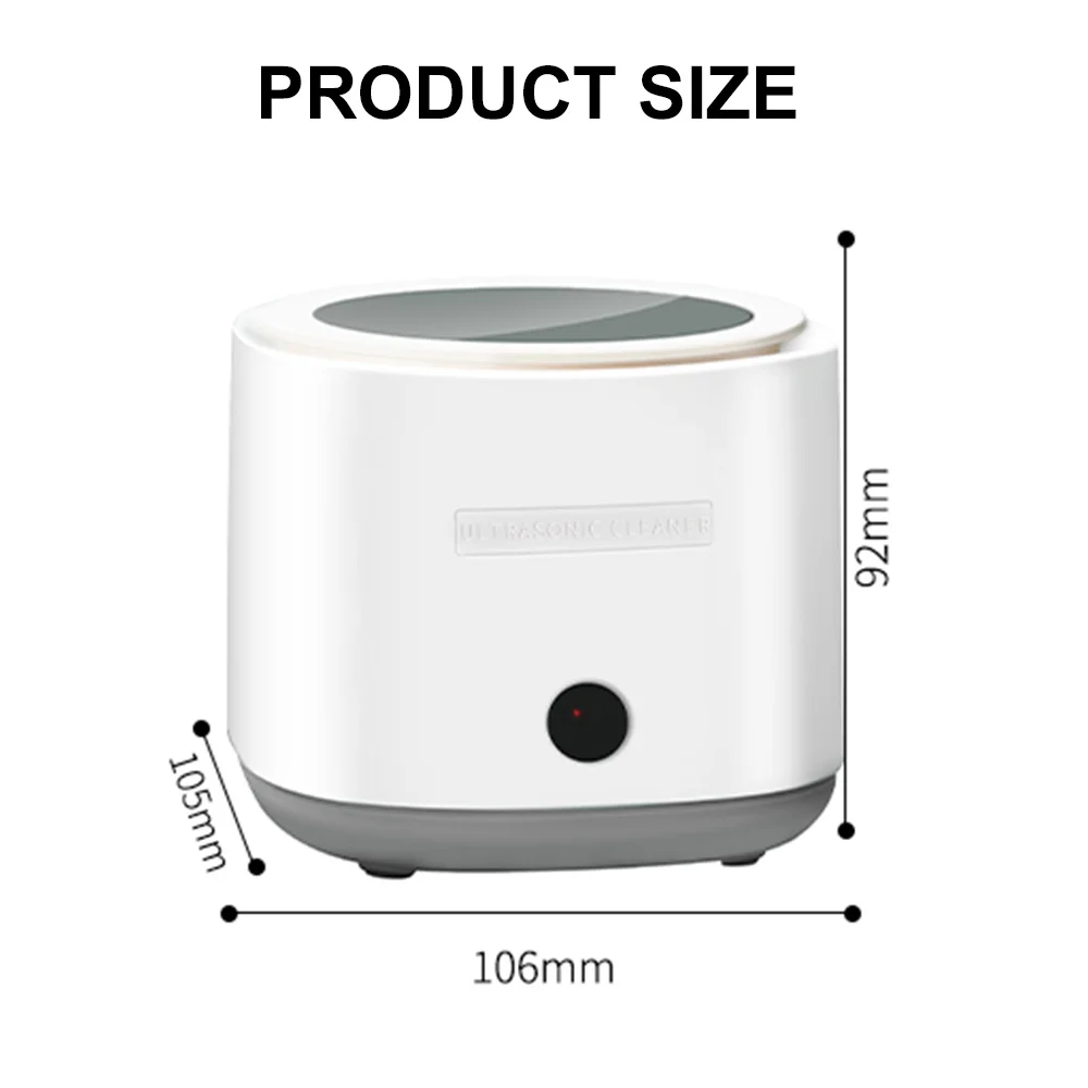 Home Use Mini Portable Ultrasonic Cleaner UV Cleaning Dental False Teeth Aligner Retainer Mouth Guard Dental Cleaning Machine