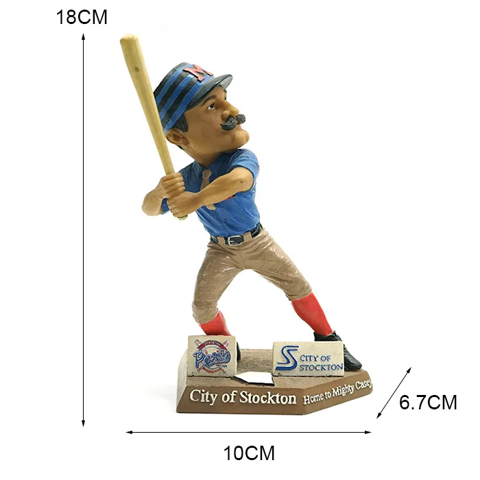 Customize Resin Athletes Bobble Head Baseball Sports Player Bobblehead Figurines Personalized