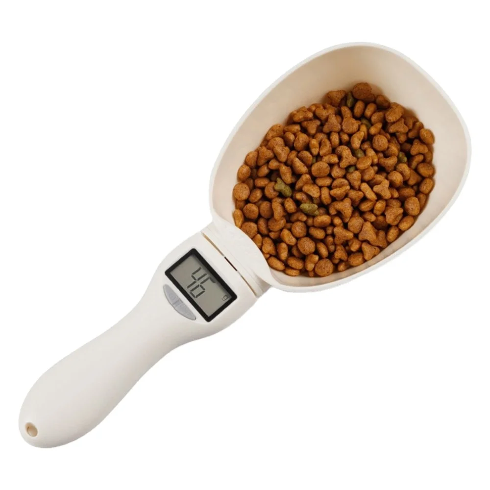 Pet Food Measuring Scoop Dog Cat Detachable Digital Spoon Kitchen Scale Coffee Bake Measuring Cups