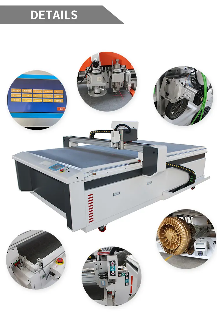 Automatic CNC plotter Oscillating Knife Cutting Fabric Leather  cloth cutting machine
