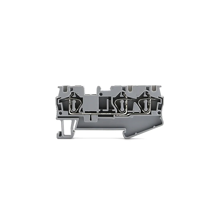 ST 4-TWIN 3 Conductor Multi Level Feed Through Installation Panel Mounted  Din Rail Multi Level Spring Cage Twin Terminal Block