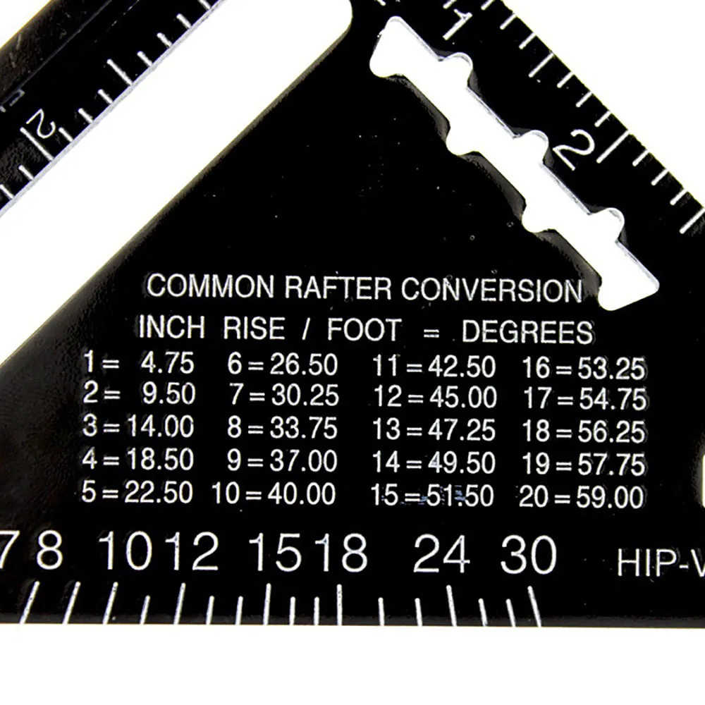 7 inch Triangular Ruler Aluminum Alloy Metric Measuring Ruler Woodworking Try Square Triangle Angle Protractor Angle Ruler