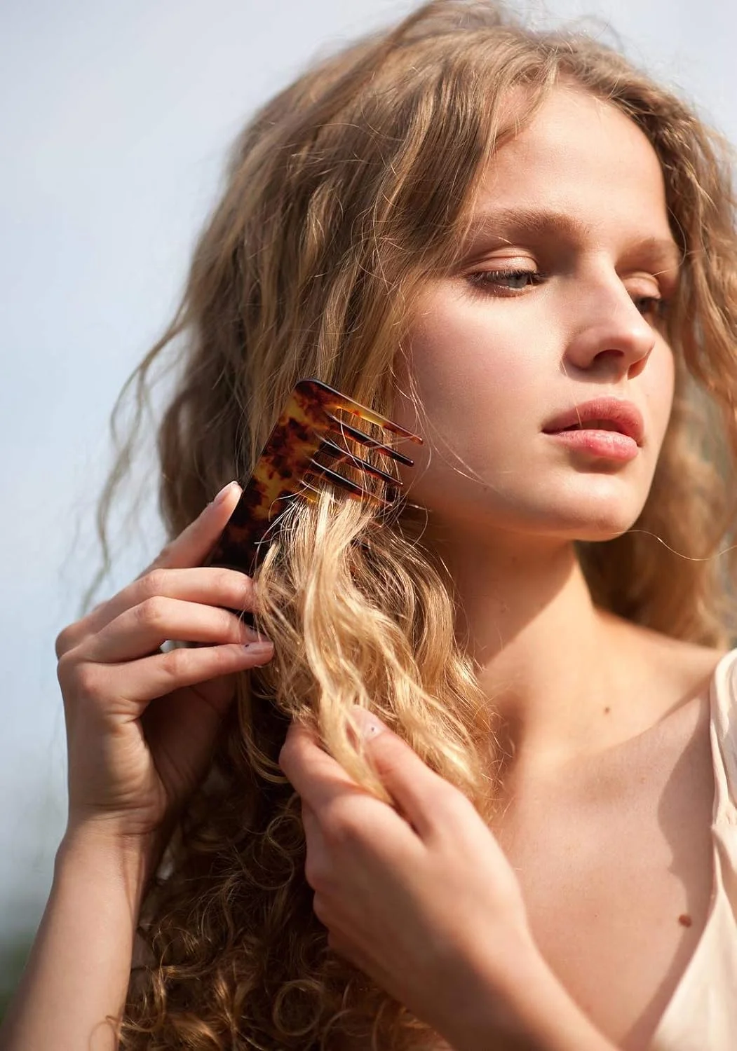 Fashion Cellulose Acetate Hair Comb Personalised Anti-static Wide-tooth Acetic Acid Hair Acrylic Comb Portable Travel Hair Comb