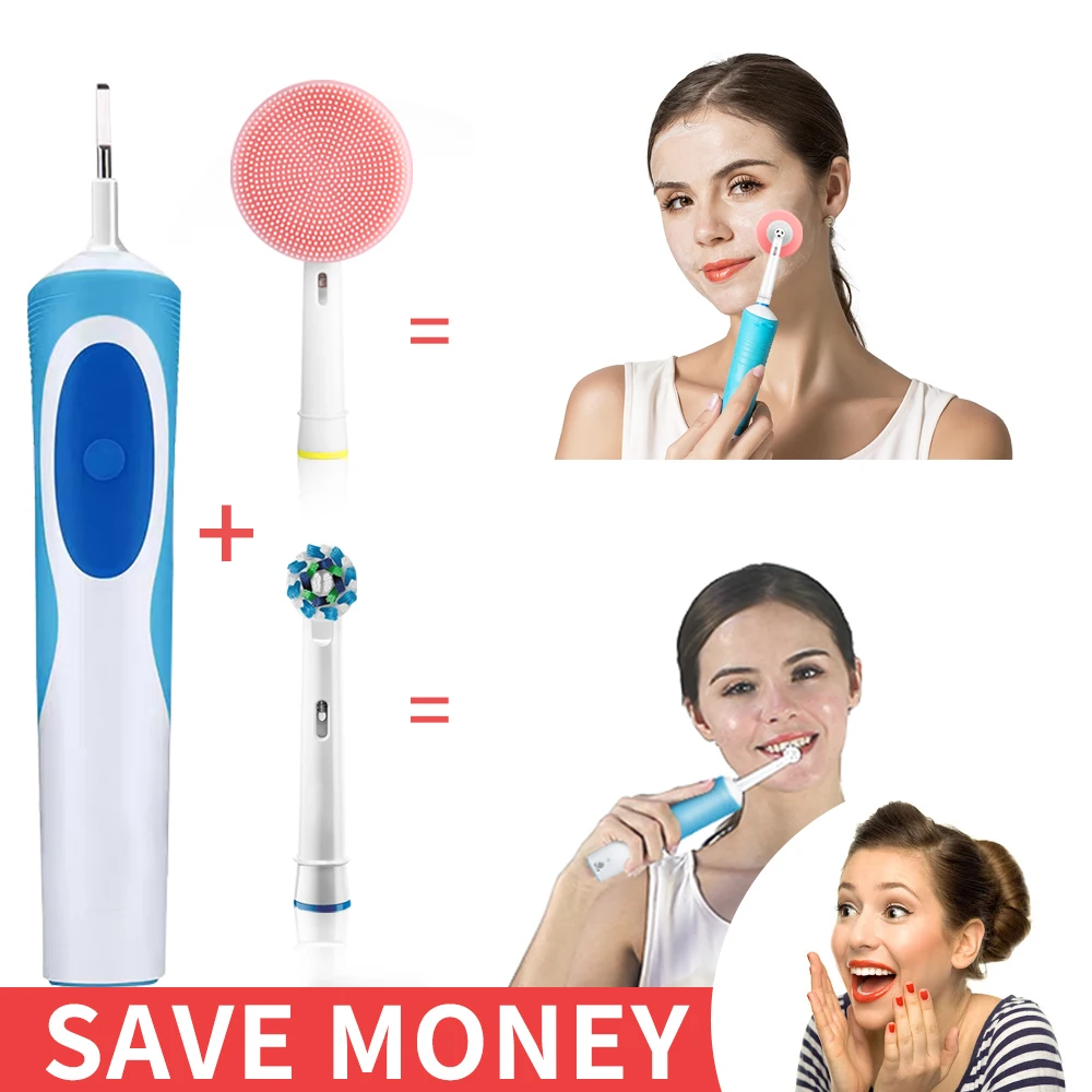 
Toothbrush heads and Facial Brush Cleansing Kit for OralB electric toothbrushes 