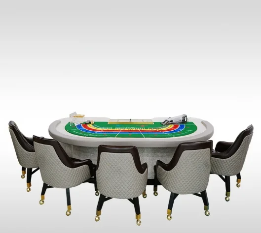 New high-quality poker table, multiplayer entertainment table, chip table
