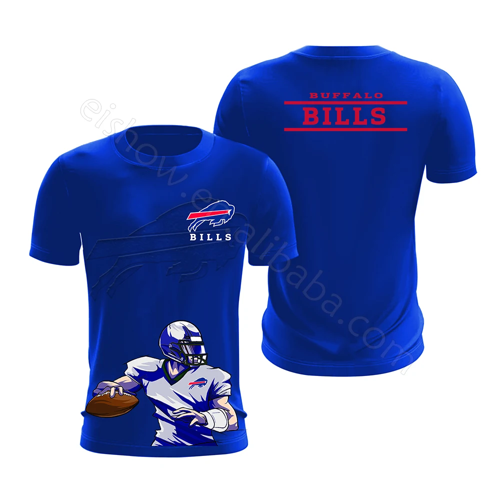 2024 High Quality 3D Printed T-shirt Wholesale Men T-shirts Sports Short Sleeve  Uniform For American Football Team USA Size