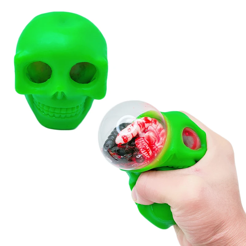 Custom Halloween Squishy Ghost Skull Squeeze Balls for Kids and Adults