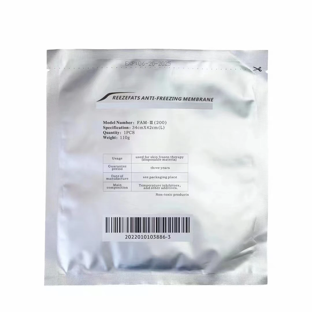 Consumable Membrane Gel Pad Anti Freeze Membranes 70g 110g For Cryolipolysis