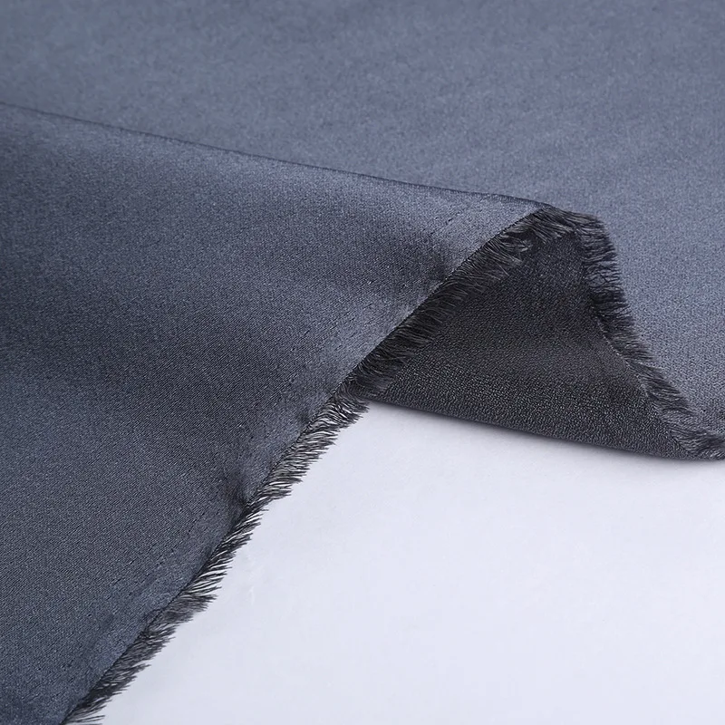High Quality  Satin  Chiffon Fabric Polyester 75*50+50 pajamas shirt chiffon fabric  Plain Dyed Chiffon Cheap Poly Satin Fabric
