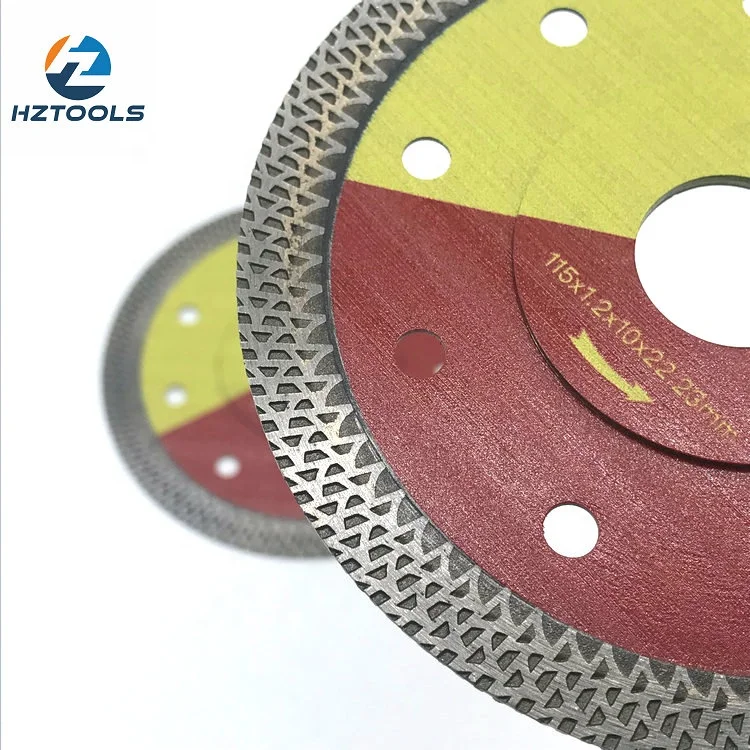 Quality 1.2mm thickness porcelain ceramic tile 4-1/2inch 115mm super thin K turbo diamond saw blade diamond cutting disc