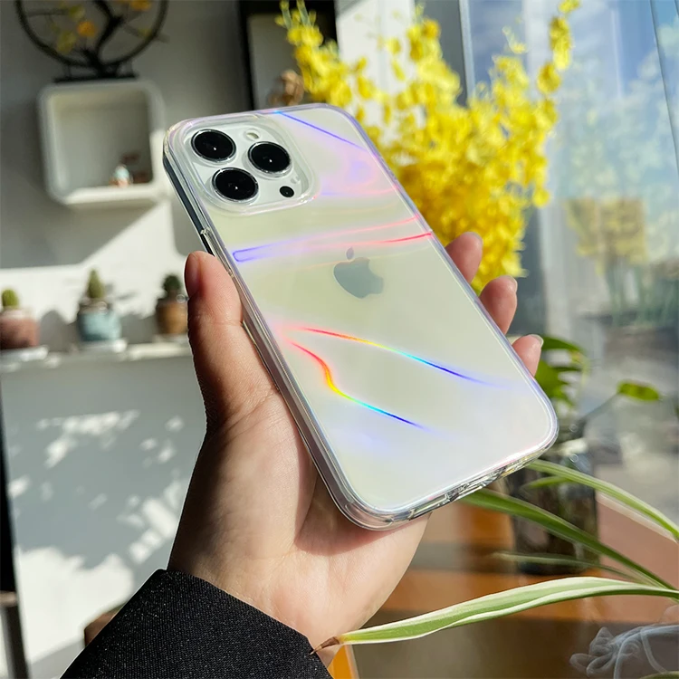 New Design IMD Vacuum plating Aurora Crystal Case for iPhone 13 Mini Colorful Shock proof Phone Case For iPhone 13 12 11 Pro Max
