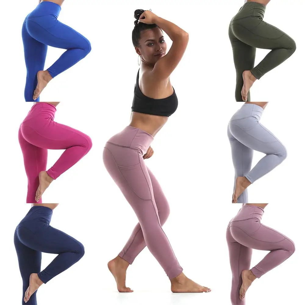 Женские леггинсы с логотипом на заказ, с карманами, одежда для тренировок в тренажерном зале, фитнеса, йоги