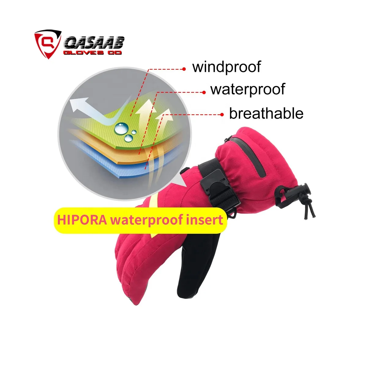 Quick-drying Winter Warm Snowboarding Ski Glove Children Kids Snow-Sports Mittens Waterproof Skiing Breathable Mittens Gloves