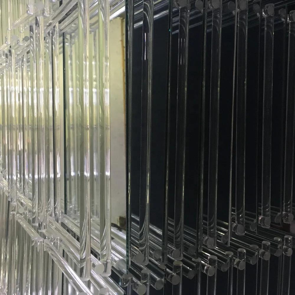 wholesale glass platter with mirror made in China