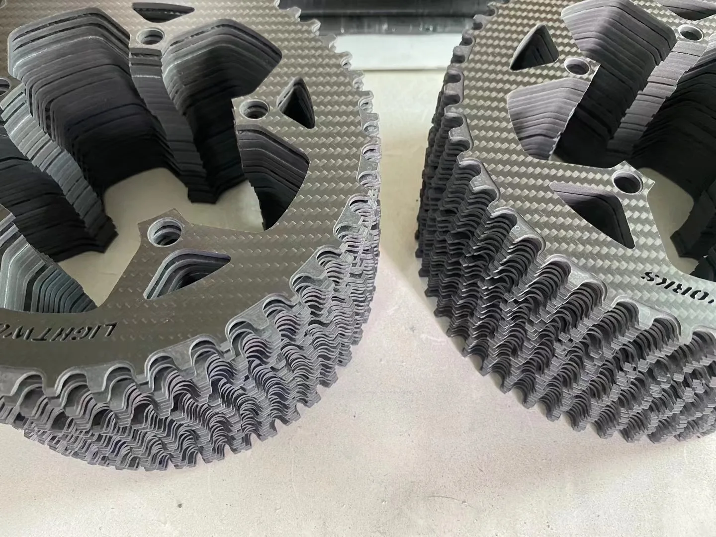 T300 T700 3k twill matte carbon fiber cnc plates service machining parts for road bike chain ring wheel products
