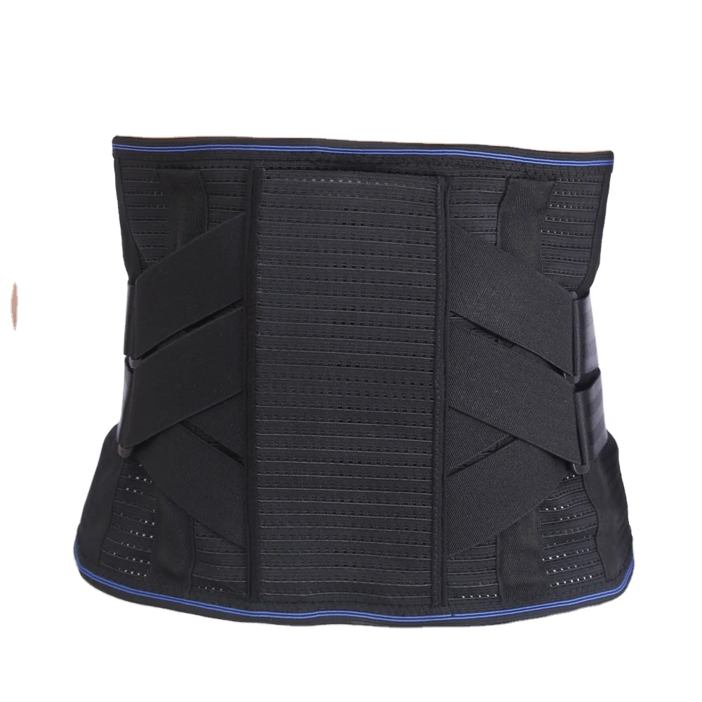 High Strength  Full Double Strap Lumbar Spine Back Support Brace Belt Pain Relief Band