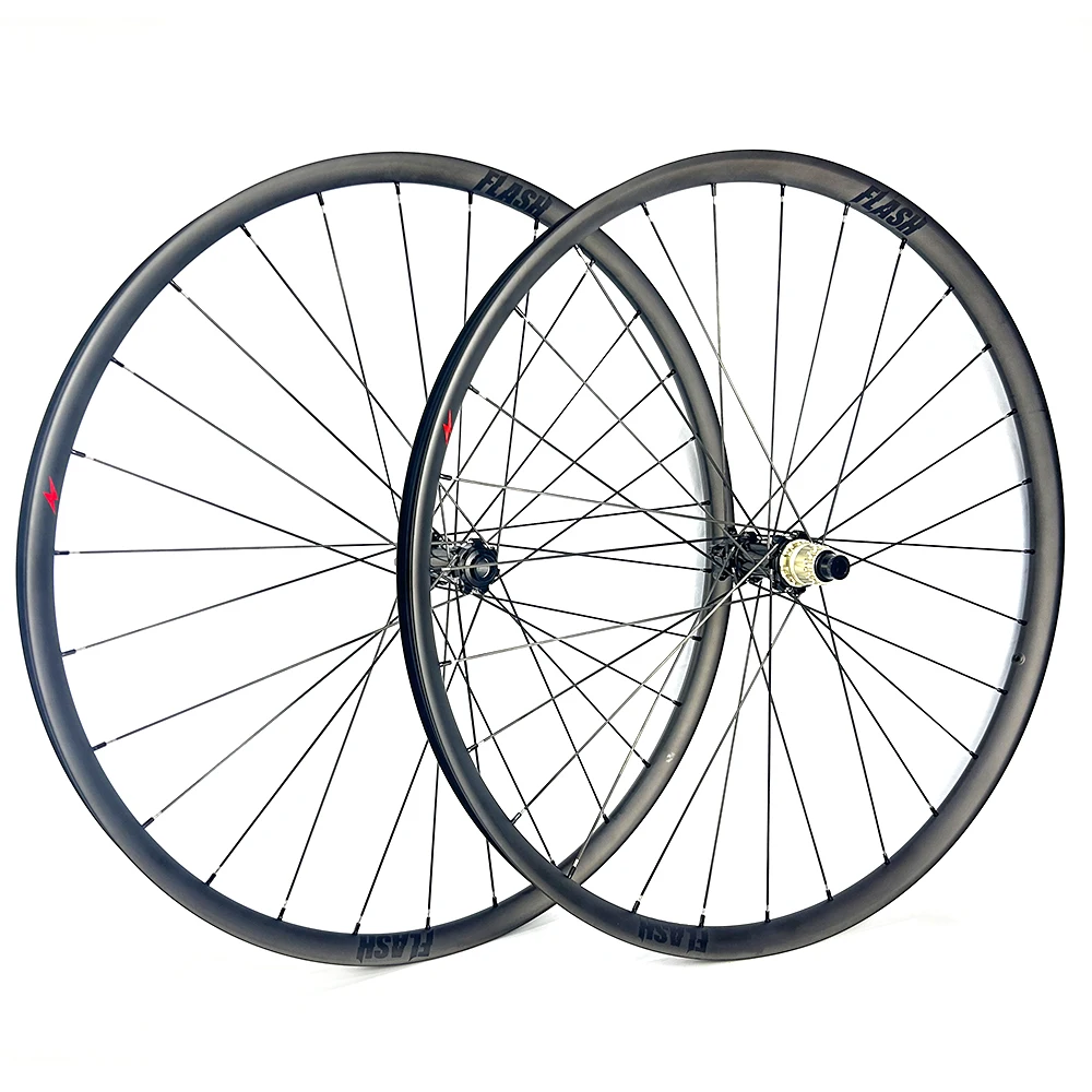 ULTRALIGHT 1050G 29ER MTB CARBON WHEELSET 36X20MM INNER WIDTH 27MM TUBELESS HOOKLESS ASYMMETRIC