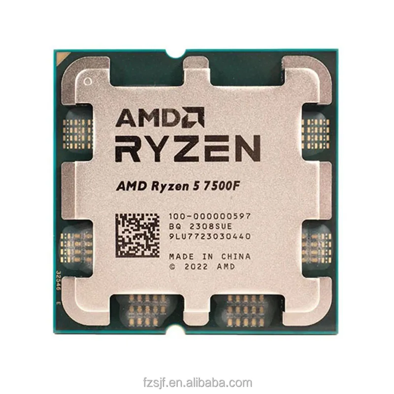 Новый AMD CPU Ryzen 5 7500F лоток для процессора AM5 5 5 ГГц 12 потоков 6-ядерный игровой ПК Procesador и компьютерные процессоры CPUS R5 7500 F