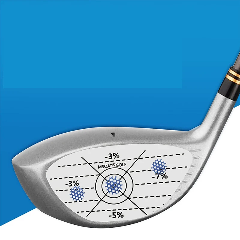Waterproof Golf Impact Tape Set Self-Teaching Sweet Spot and Shot Consistency Analysis for Woods Irons and Putters