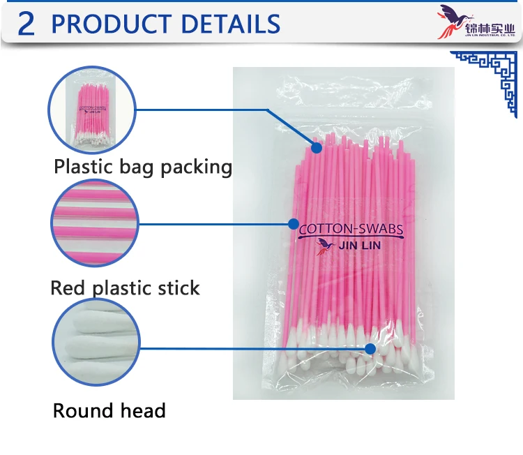 Popular Manufacturer Hot-selling Extra Tip Pointed Purple Cotonetes 50 Dabbing Q Tips Swabs Cotton Buds