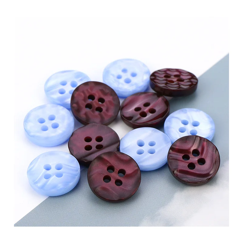 Wholesale 4 hole round colorful laser craft sewing pearl shell shirt buttons oeko-tex standard for shirt