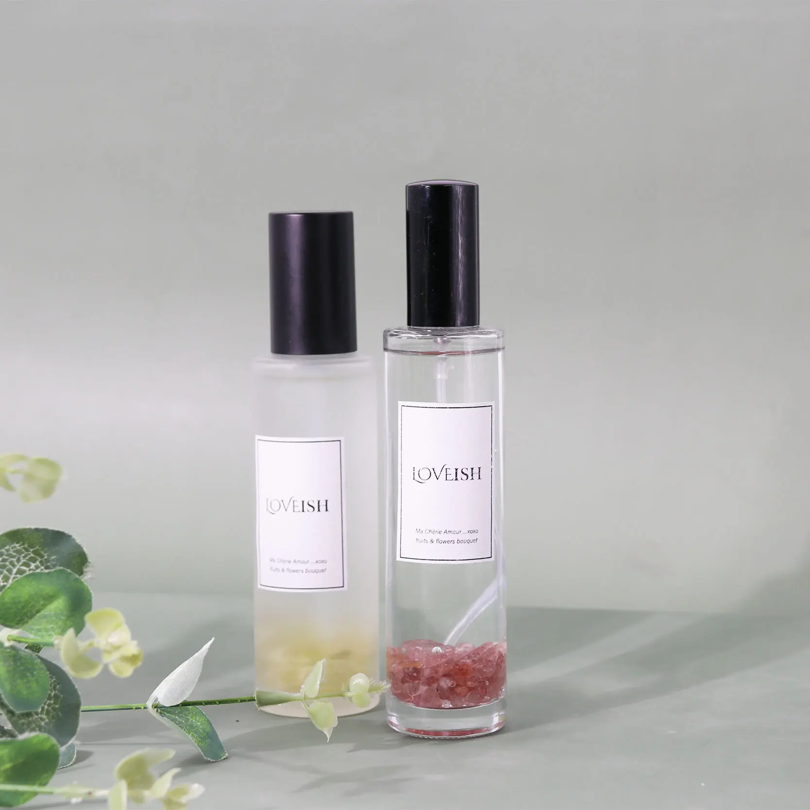 Custom Healing Crystal Infused Essential Oil Organic Clothes Fragrance Bathroom Deodorant Lasting Fragrance Room Spray