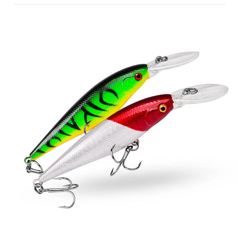 Pike Bait 10.5g 12cm Floating Pencil Bait Hook Saltwater Fish