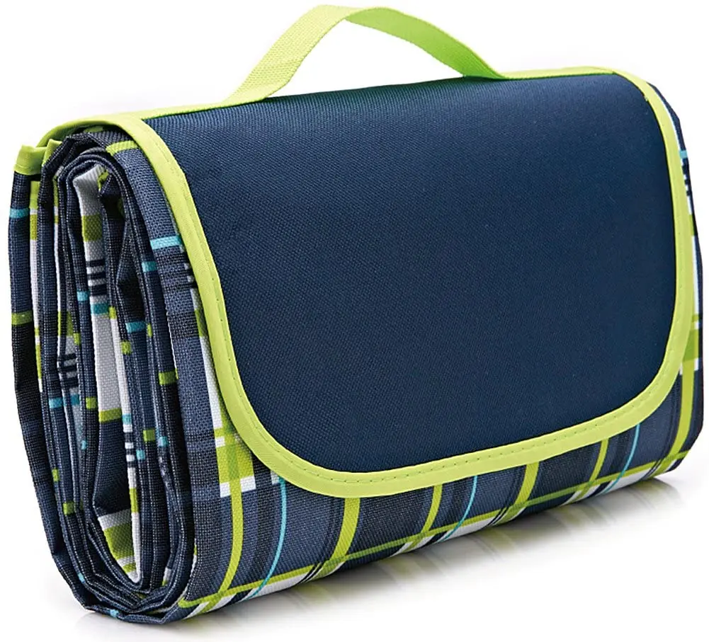 Hot sale wholesale beach blanket,Extra Large Blanket for Outdoor Beach Travel,Family Picnic Waterproof Blanket with Tote