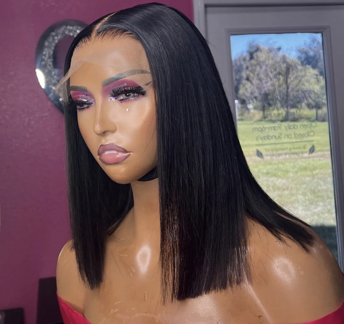 Wholesale Straight Brazilian Hair HD Lace Wigs lace frontal wig with hair Virgin human hair wigs for black women