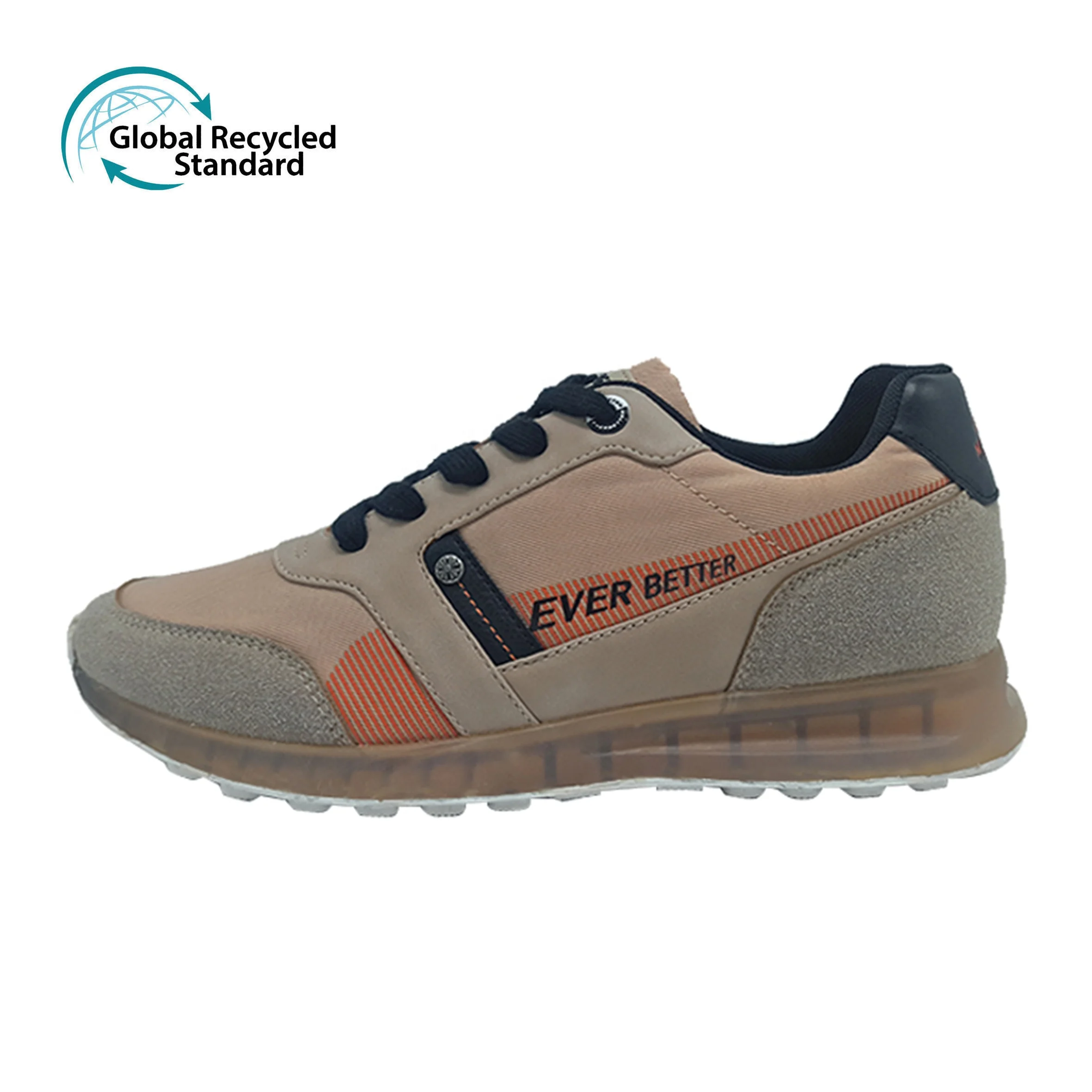 Custom Logo Semitransparent Outsole Cool Fashion Men casual Shoes