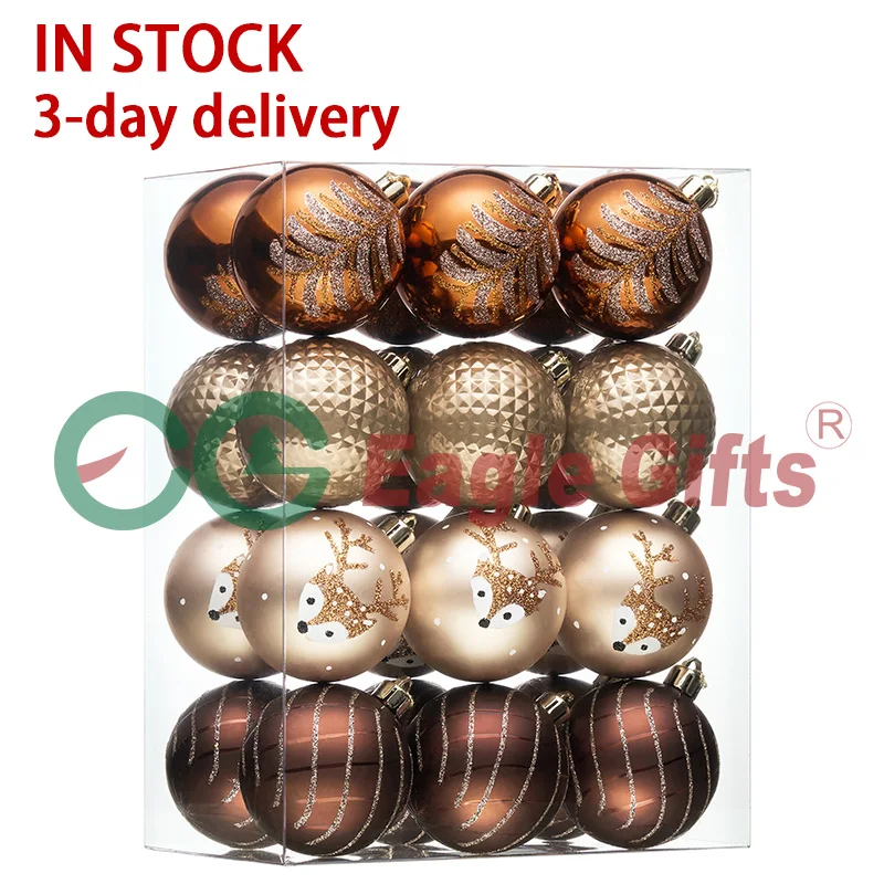 EAGLEGIFTS в наличии рождественские товары 2024 Esferas Navideas Decoracion Navidad для украшения рождественской елки шары