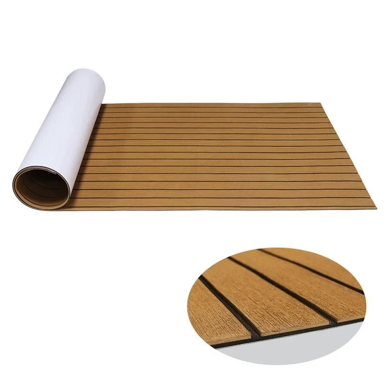 Synthetic EVA Foam Decking Non-Slip Waterproof Faux Boat Floor Durable Brushed for Outdoor Use Marine Grip Flooring