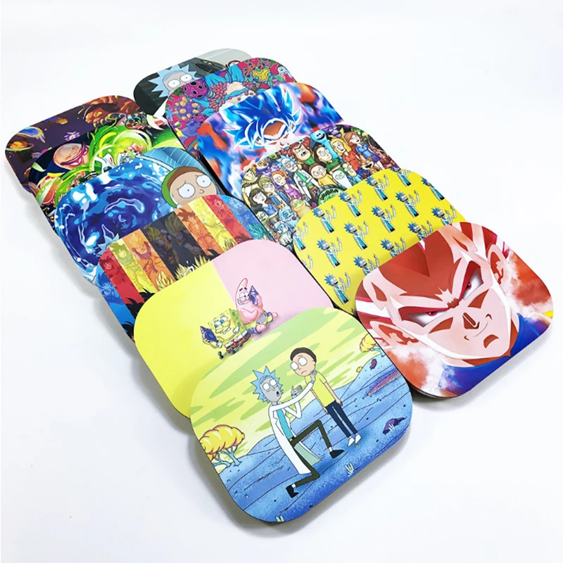 
Design Tobacco Tray 18x14cm Herb Weed Rolling Tin Tray With 3D Magentic Lid 