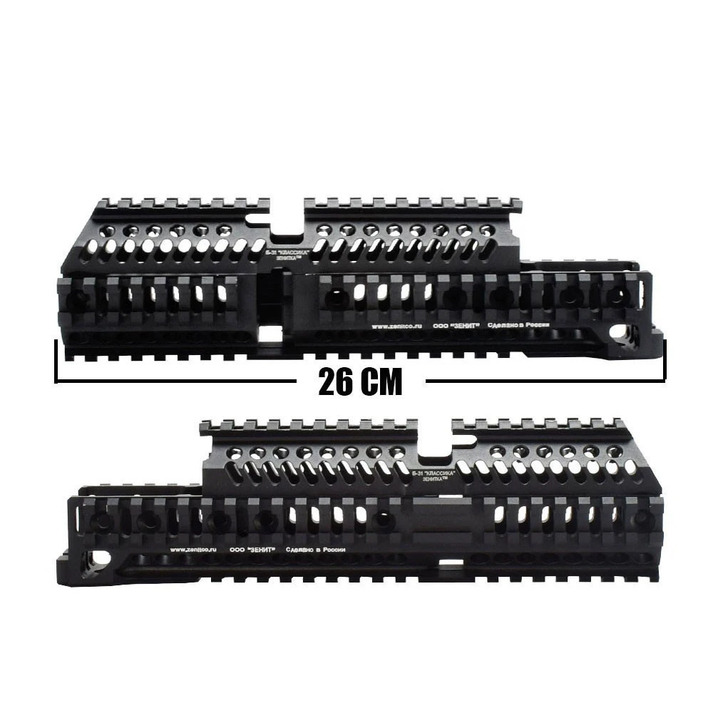 
 Tactical System CNC Aluminum Full Length AK47 Quad Rail Picatinny Handguard AK AEG/GBB Rifles B30 B31 Hunting Parts  
